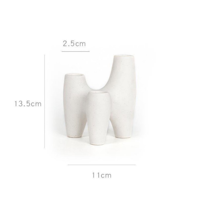 Nordic Ceramic Candlestick Holder Taper Candle Plate for Wedding Centerpiece Living Room Home Decoration
