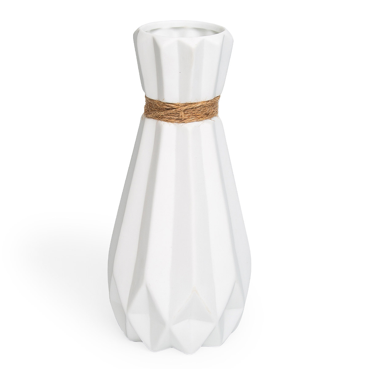 White ceramic vases are used for home decoration, vases are used for fresh flowers, and modern art textured vases are used for decorating center pieces, entrance shelves, living rooms, and tables