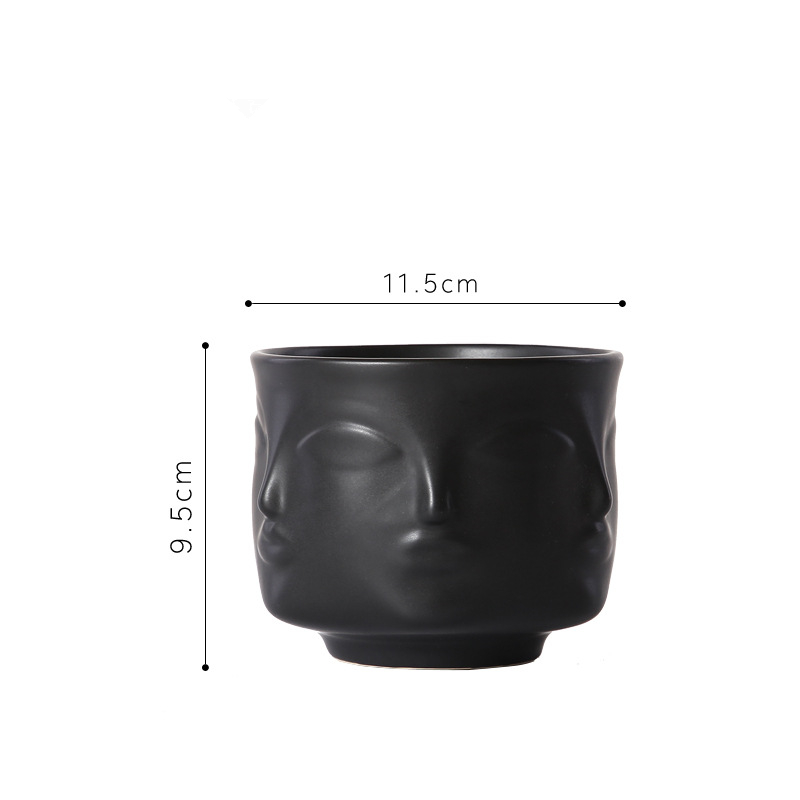 Nordic Minimalism white black gold ceramic flower bud vase, modern bohemian vase for decoration, dry flowers and indoor plants, wedding, home, center piece