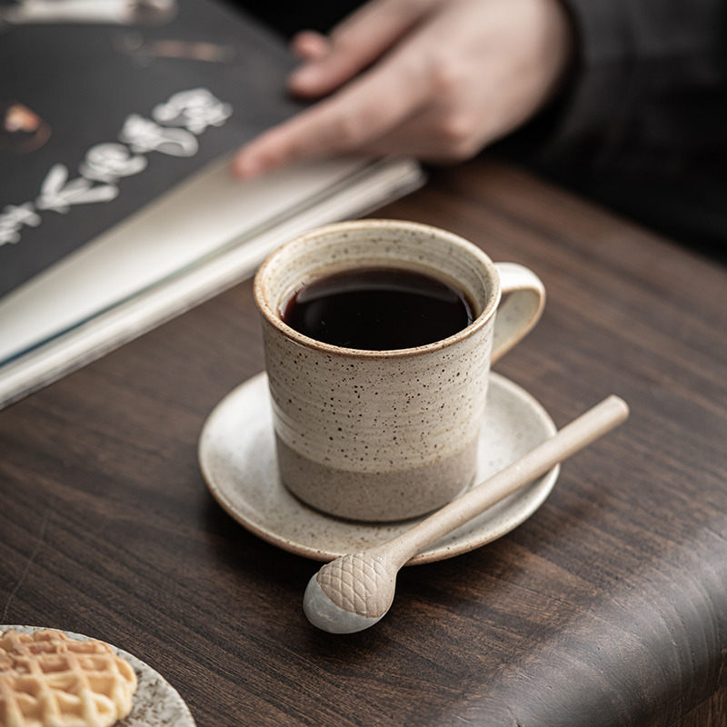Coffee cup latte Cappuccino tea cocoa soup Coffee cup, textured frosted ceramic Coffee cup, male, female, mother, father, dishwasher and microwave safe, multi-color