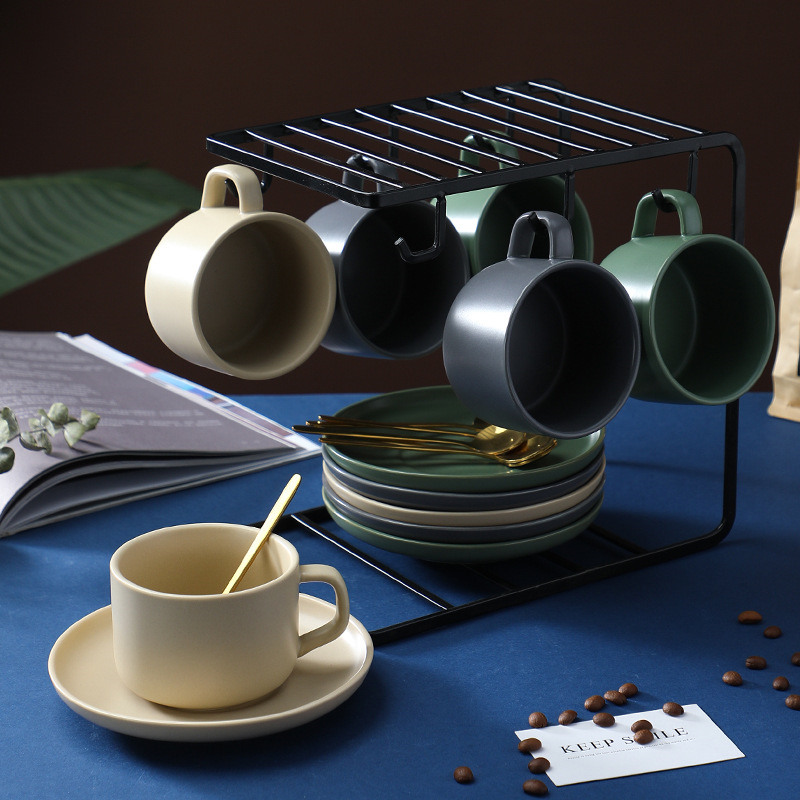 large Ceramic Soup Mug with Handles for Coffee, Tea, Ice