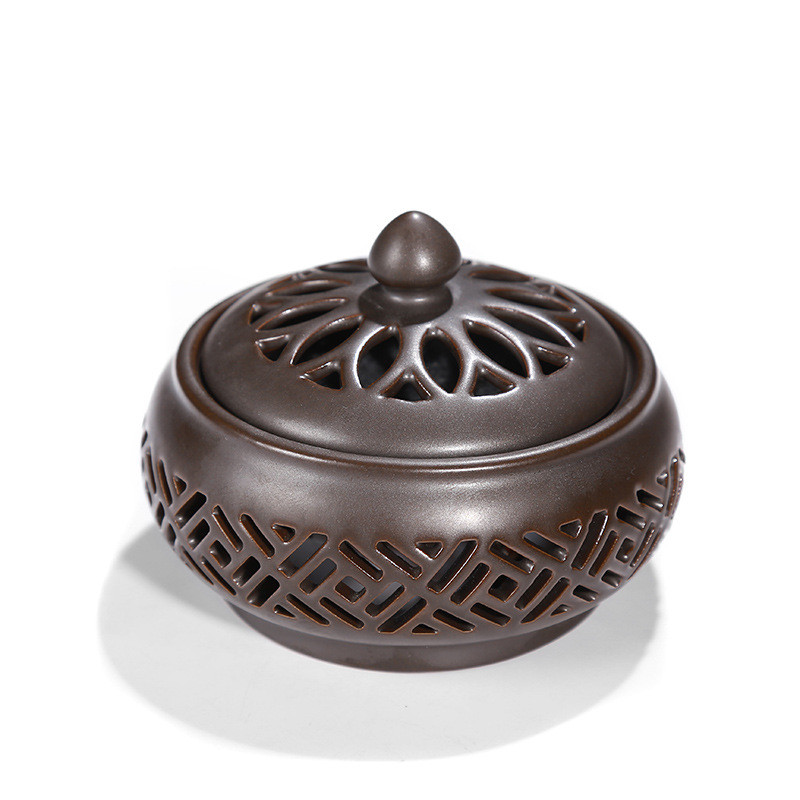 ceramic incense burner that shines at night is suitable for home decoration, meditation yoga, and the best gift for friends