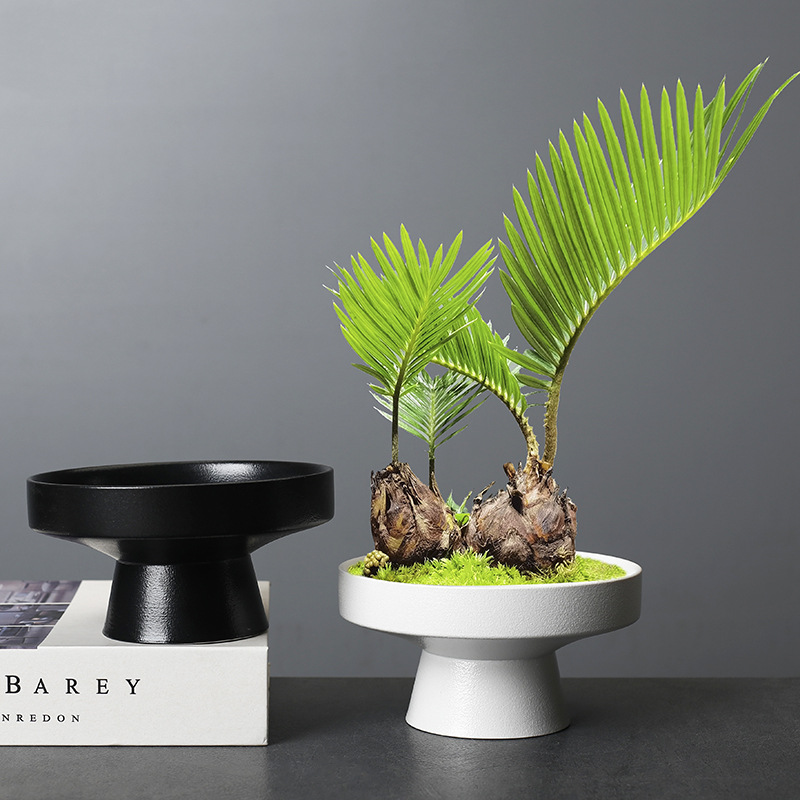 June Snow, Bamboo, Small Green Plant, Ceramic Flower Pot Landscape Design, Living Room Desktop, Retro Zen Style, Sword Mountain Flower Arrangement Utensils