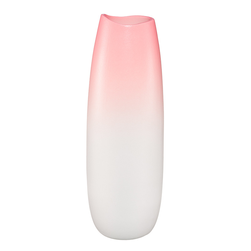Gradual pink Nordic ceramic dry flower vase home decoration porch decorations props living room flower arrangements