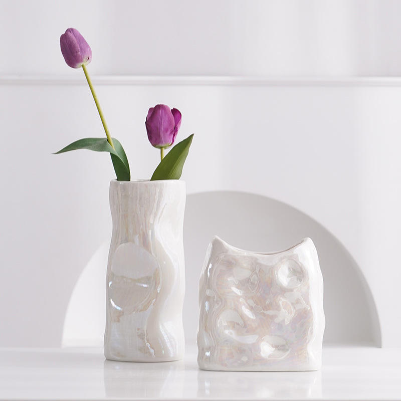 Nordic style ceramic vases fresh flowers dried flower vases home decoration living room decorations