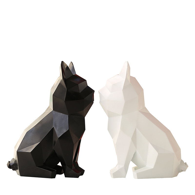Stand Modeling Room Desktop Scarecrow Figurines Decoy Ceramic Sculpture Delicate Tv Bird Animal Decoration Statue for Lovers Bedroom Decor Figurine Art Living Dog Decors