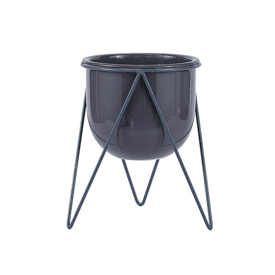 Ceramic Plant Pots Indoor - Garden Planter Pot - Modern Flower Pot with Drainage Hole for Home & Office Décor